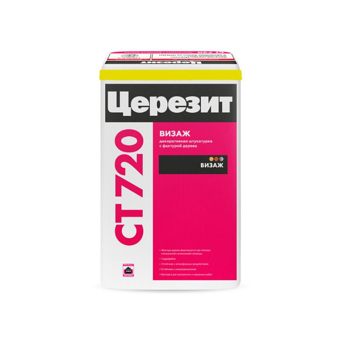 Ceresit CT 720 VISAGE Штукатурка дерево